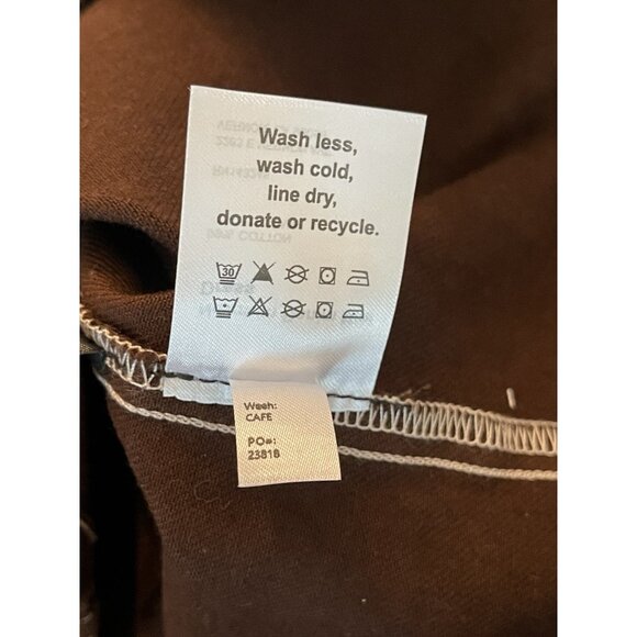NWT Reformation Newman Brown Denim Button Front Mini Dress Long Sleeve Size 12 - Picture 13 of 13